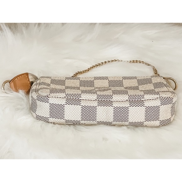 AUTHENTIC Louis Vuitton Damier Azur Mini Pochette Accessoires - Picture 3 of 8